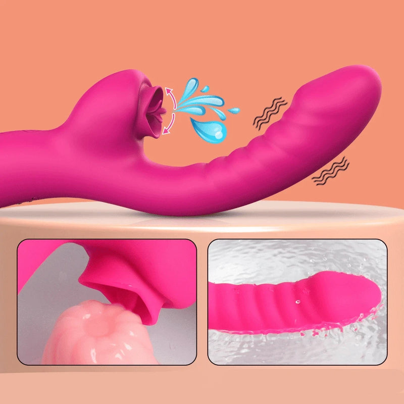 Vibrador Língua 2 em 1
