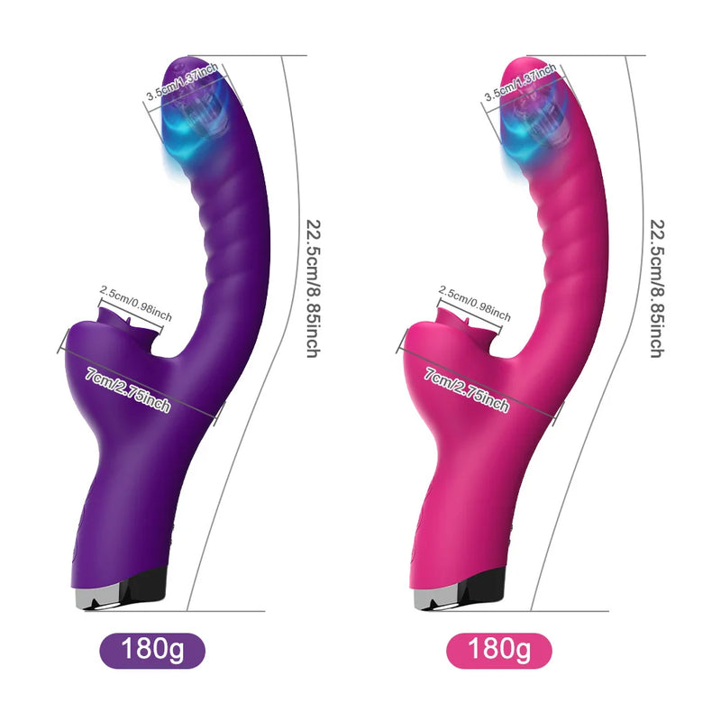 Vibrador Língua 2 em 1